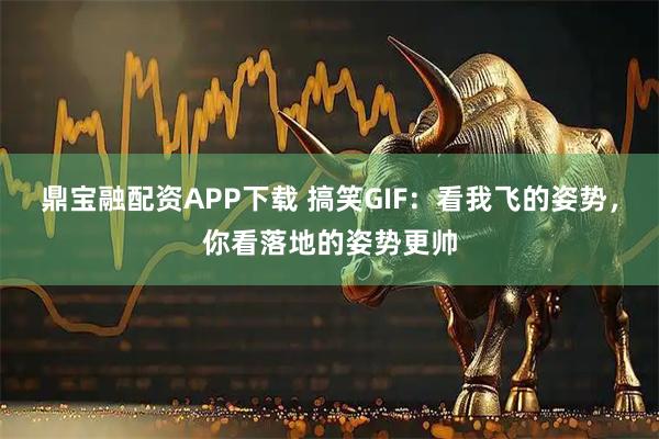 鼎宝融配资APP下载 搞笑GIF：看我飞的姿势，你看落地的姿势更帅